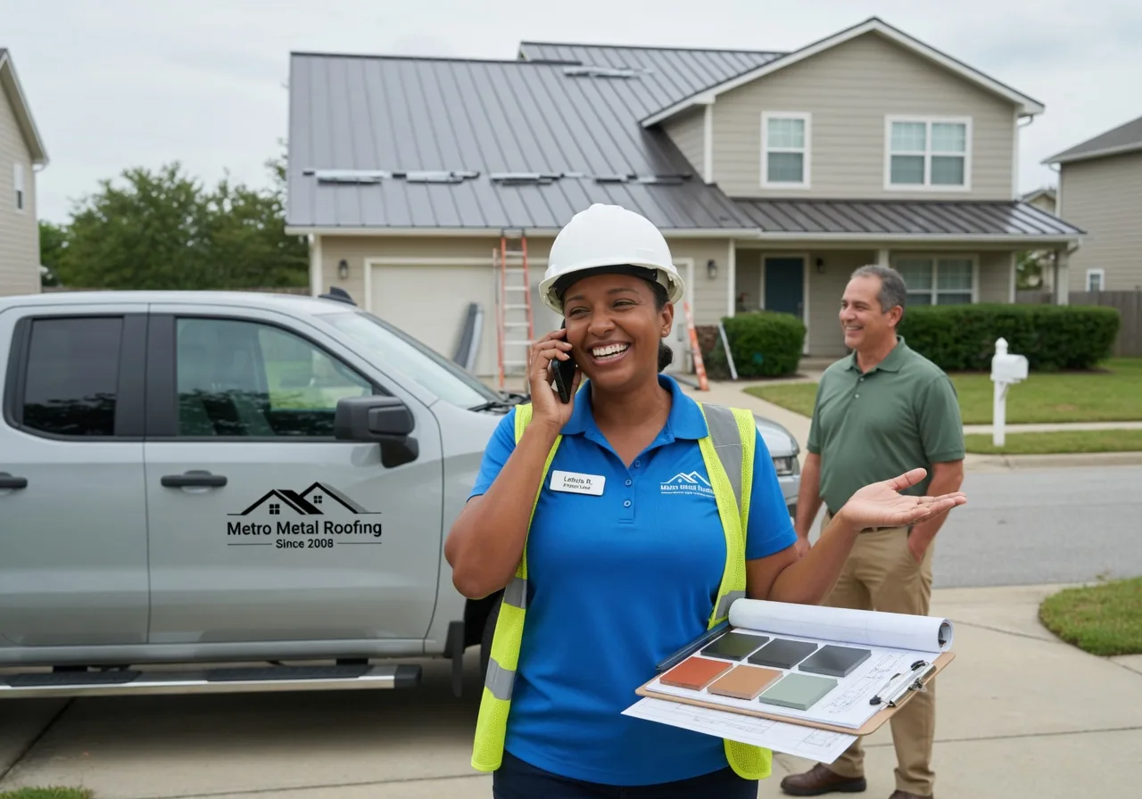 Storm Damage Metal Roof Repair in South Amana, IA
